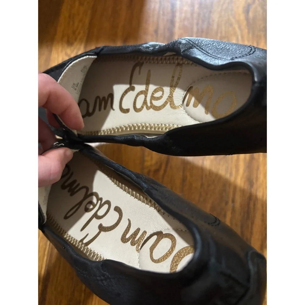 Sam‎ Edelman Falto Black Leather Bit Loafer Driving Mocs Womens 6.5M